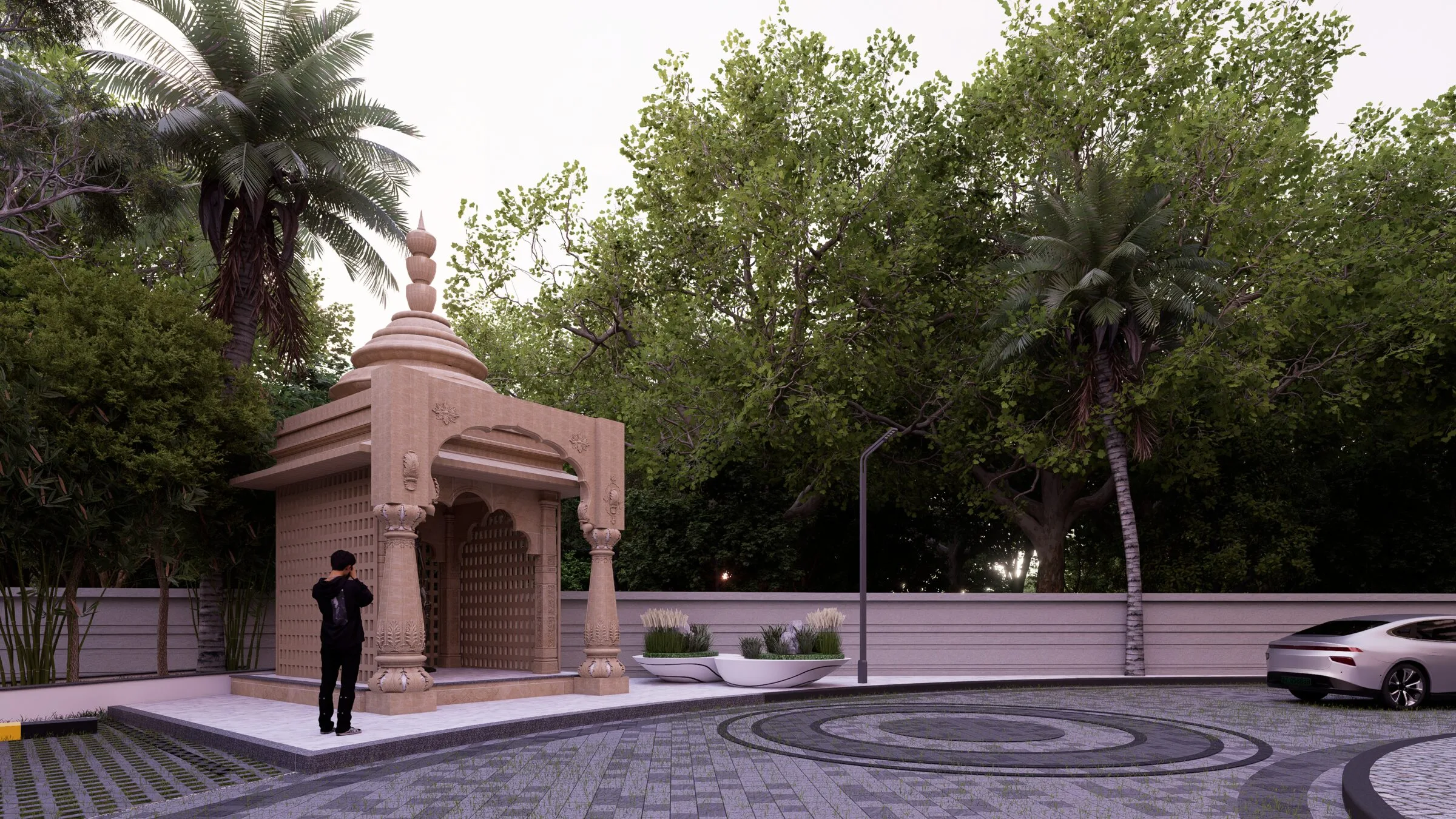 Ganesha Temple at the entrance courtyard